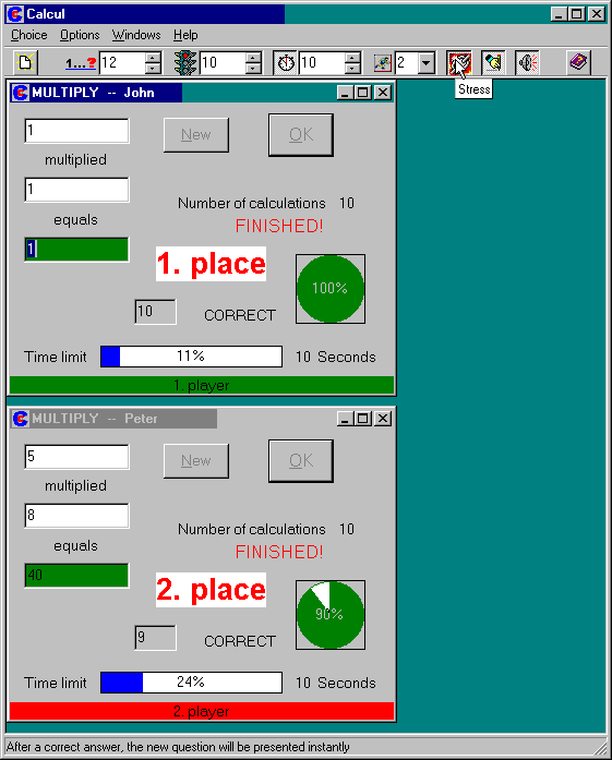 Calcul - Practise mental arithmeticâ??s or fractions